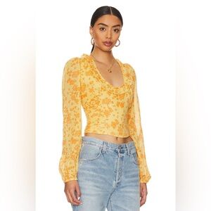 Free People Another Life Printed Top